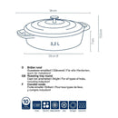 Red Roasting Tray Round Calido 3.2L Dutch Ovens Red Roasting Tray Round Calido 3.2L Red Roasting Tray Round Calido 3.2L Kela