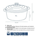 Black Roaster Calido Round 3.8L Dutch Ovens Black Roaster Calido Round 3.8L Black Roaster Calido Round 3.8L Kela