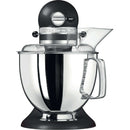 The German Outlet, KitchenAid, 4.8 L Artisan Stand Mixer, Cast Iron Black