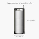 Easystore™ Luxe Stainless-Steel Concealed Toilet Roll Holder Bathroom Accessories Easystore™ Luxe Stainless-Steel Concealed Toilet Roll Holder Easystore™ Luxe Stainless-Steel Concealed Toilet Roll Holder Joseph Joseph