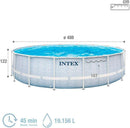 Prisma Frame Chevron Round Pool with Filter Pump home pool Prisma Frame Chevron Round Pool with Filter Pump Prisma Frame Chevron Round Pool with Filter Pump Intex