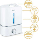 Humidifier With Ultrasonic Atomisation Humidifiers Humidifier With Ultrasonic Atomisation Humidifier With Ultrasonic Atomisation Beurer