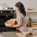 Stoneware Rectangular Ceramic Non-Stick Coating Baker Oven Dishes Stoneware Rectangular Ceramic Non-Stick Coating Baker Stoneware Rectangular Ceramic Non-Stick Coating Baker KitchenAid