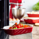 Stoneware Rectangular Ceramic Non-Stick Coating Baker Oven Dishes Stoneware Rectangular Ceramic Non-Stick Coating Baker Stoneware Rectangular Ceramic Non-Stick Coating Baker KitchenAid