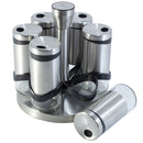 Spice Rack Set, Black Silver Collection