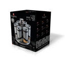 Spice Rack Set, Black Silver Collection