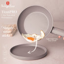 Forged Aluminum Fry Pans, Taupe