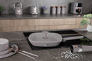 28cm Grill Pan With Lid, Taupe