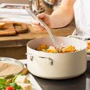 Cream Non-Stick Aluminum Casserole Cooking Pot Cream Non-Stick Aluminum Casserole Cream Non-Stick Aluminum Casserole KitchenAid