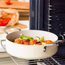 Cream Non-Stick Aluminum Low Casserole 28cm low casserole Cream Non-Stick Aluminum Low Casserole 28cm Cream Non-Stick Aluminum Low Casserole 28cm KitchenAid