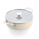 Cream Non-Stick Aluminum Low Casserole 28cm low casserole Cream Non-Stick Aluminum Low Casserole 28cm Cream Non-Stick Aluminum Low Casserole 28cm KitchenAid