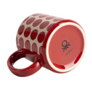Set of 4 Mugs -  Stoneware Red Dots Mugs Set of 4 Mugs -  Stoneware Red Dots Set of 4 Mugs -  Stoneware Red Dots United Colors of Benetton