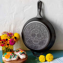 LODGE Seasoned Cast Iron Sugar Skull Skillet Cast Iron LODGE Seasoned Cast Iron Sugar Skull Skillet LODGE Seasoned Cast Iron Sugar Skull Skillet Lodge