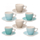 The German Outlet, Tognana, Louise Almeida Tea Cups with Saucer Set of 6 pcs