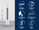 Oscillating Tower Fan Fan Oscillating Tower Fan Oscillating Tower Fan Beper