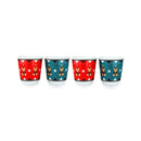 Bialetti Bicchld25 Set of 4 Glasses - 2 Red + 2 Green Coffee & Tea Cups Bialetti Bicchld25 Set of 4 Glasses - 2 Red + 2 Green Bialetti Bicchld25 Set of 4 Glasses - 2 Red + 2 Green Bialetti