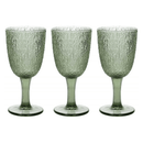 The German Outlet, Tognana, Set Of 3 Goblets - Green