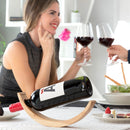 Floating Wooden Wine Bottle Holder Woolance
