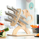 Set of Kitchen Tools,  Wooden Base Spartan 7 Pieces Kitchen Knives Set of Kitchen Tools,  Wooden Base Spartan 7 Pieces Set of Kitchen Tools,  Wooden Base Spartan 7 Pieces InnovaGoods