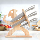 Set of Kitchen Tools,  Wooden Base Spartan 7 Pieces Kitchen Knives Set of Kitchen Tools,  Wooden Base Spartan 7 Pieces Set of Kitchen Tools,  Wooden Base Spartan 7 Pieces InnovaGoods