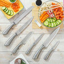 Set of Kitchen Tools,  Wooden Base Spartan 7 Pieces Kitchen Knives Set of Kitchen Tools,  Wooden Base Spartan 7 Pieces Set of Kitchen Tools,  Wooden Base Spartan 7 Pieces InnovaGoods