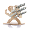 Set of Kitchen Tools,  Wooden Base Spartan 7 Pieces Kitchen Knives Set of Kitchen Tools,  Wooden Base Spartan 7 Pieces Set of Kitchen Tools,  Wooden Base Spartan 7 Pieces InnovaGoods