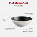 Stainless Steel Wok Pan 28 cm/3.L Wok Pan Stainless Steel Wok Pan 28 cm/3.L Stainless Steel Wok Pan 28 cm/3.L KitchenAid