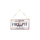 La Hacienda  Firepit  Embossed Metal Sign Home decor La Hacienda  Firepit  Embossed Metal Sign La Hacienda  Firepit  Embossed Metal Sign La Hacienda