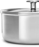 Frying Pan, Stainless Steel, 3 Ply Casserole Cooking Pot Frying Pan, Stainless Steel, 3 Ply Casserole Frying Pan, Stainless Steel, 3 Ply Casserole KitchenAid