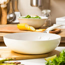 Cream Non-Stick Aluminum Wok Pan 28cm Wok Pan Cream Non-Stick Aluminum Wok Pan 28cm Cream Non-Stick Aluminum Wok Pan 28cm KitchenAid