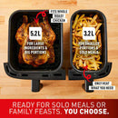 Easy Fry 8.3L Dual Air Fryer & Grill - Stainless Steel Air Fryer Easy Fry 8.3L Dual Air Fryer & Grill - Stainless Steel Easy Fry 8.3L Dual Air Fryer & Grill - Stainless Steel Tefal