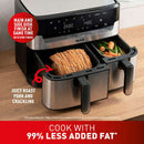 Easy Fry 8.3L Dual Air Fryer & Grill - Stainless Steel Air Fryer Easy Fry 8.3L Dual Air Fryer & Grill - Stainless Steel Easy Fry 8.3L Dual Air Fryer & Grill - Stainless Steel Tefal