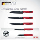 6 Pieces Non-Stick Coating Kitchen Tools Set knives set 6 Pieces Non-Stick Coating Kitchen Tools Set 6 Pieces Non-Stick Coating Kitchen Tools Set Muller Koch