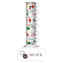 Set of 6 Stackable Italia Espresso Cups  Set of 6 Stackable Italia Espresso Cups Set of 6 Stackable Italia Espresso Cups The German Outlet