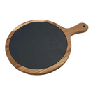 Wooden Board with Natural Slate Serving Platters Wooden Board with Natural Slate Wooden Board with Natural Slate Quality Wood